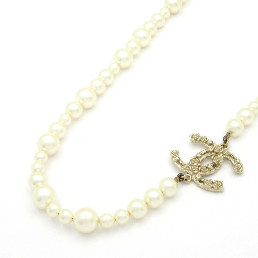 Chanel Coco Cream Gold Clear Faux Pearl #332647C14B